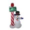 Northlight 6' Inflatable Lighted Snowman with Merry Christmas Sign Christmas Yard Art Decoration